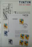  Tintin fête du timbre. Collection historique du timbre-poste Français