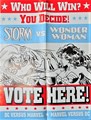 DC Versus Marvel poster - Storm vs. Wonder Woman