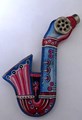 Tin toys - Coloured Kazoo Saxophone Japan