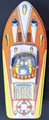 Tin Toys - Tin Speed boat, made in Japan 1960