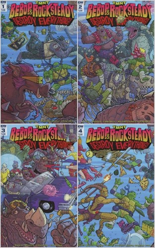 Teenage Mutant Ninja Turtles (2011-2024)  / TMNT - Bebop & Rocksteady Destroy Everything 1-5 - Complete mini-series