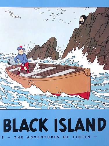 Kuifje - poster, Tintin the black Island