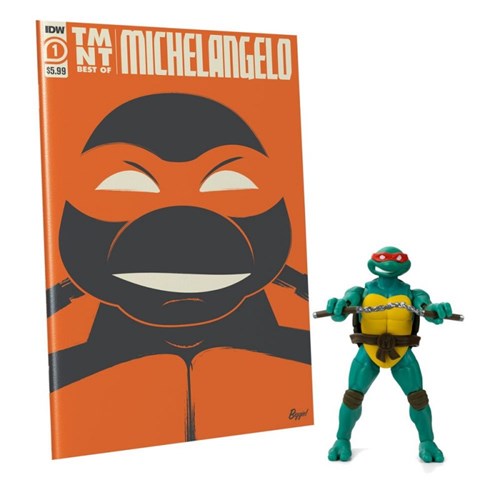 Michelangelo - Action Figure + Comic Book