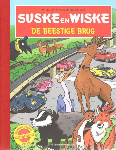 Suske en Wiske - Gelegenheidsuitgave  - De Beestige Brug luxe, HC+Linnen rug (Standaard Uitgeverij)