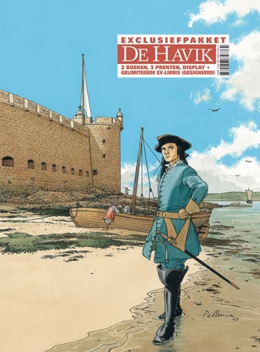 Havik, de 8 +dossier - Kaapvaarder voor de koning, Exclusief pakket, Havik Dossier Editie (Silvester Strips)