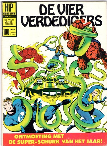 Hip Comics/Hip Classics 123 / Vier Verdedigers, de  - Ontmoeting met de super-schurk van het jaar!, Softcover, Eerste druk (1969) (Classics Nederland)