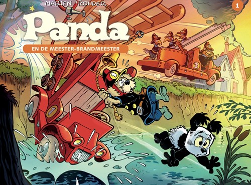 Panda (uitg. Cliché)  - Panda en de meester-brandmeester, Hardcover+prent (Cliché)