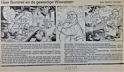 Bommel en Tom Poes - Krantenuitgaves 161 - Heer Bommel en de geweldige Wiswassen