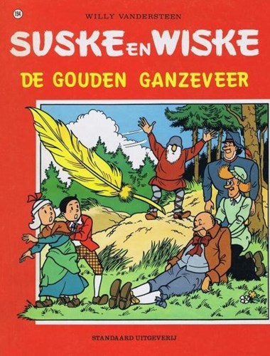 Suske en Wiske 194 - De gouden ganzeveer, Softcover, Vierkleurenreeks - Softcover (Standaard Uitgeverij)