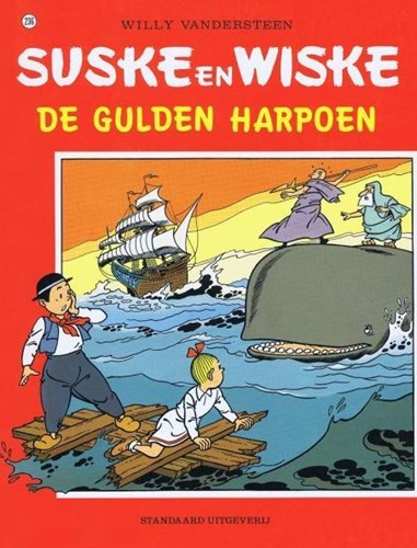 Suske en Wiske 236 - De gulden harpoen, Softcover, Vierkleurenreeks - Softcover (Standaard Uitgeverij)