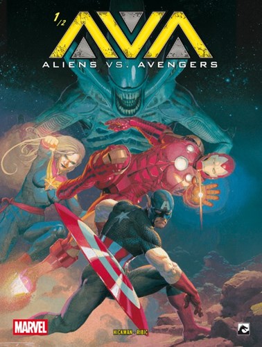 Aliens Vs. Avengers (DDB) 1 - Deel 1, SC-Cover A (Dark Dragon Books)