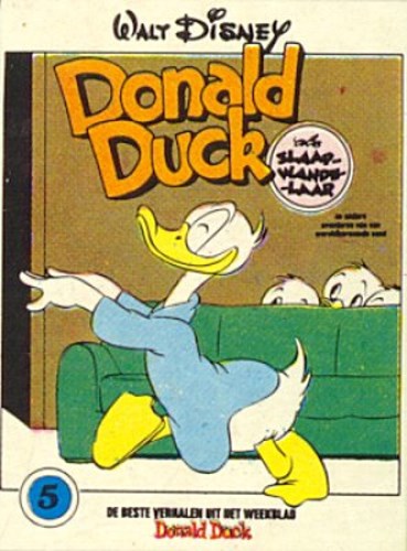 Donald Duck - De beste verhalen 5 - Donald Duck als slaapwandelaar, Softcover, Eerste druk (1977) (Oberon)