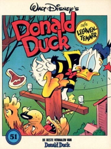 Donald Duck - De beste verhalen 51 - Donald Duck als leeuwentemmer, Softcover, Eerste druk (1987) (Oberon)