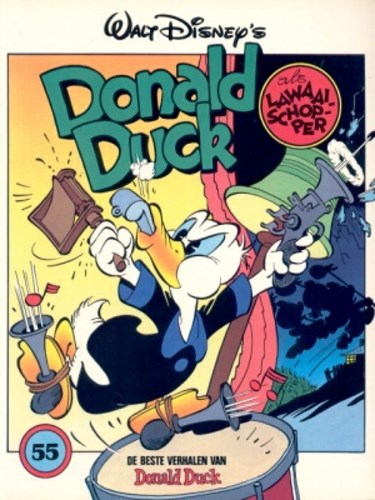 Donald Duck - De beste verhalen 55 - Donald Duck als lawaaischopper, Softcover, Eerste druk (1988) (Oberon)