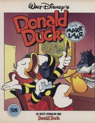 Donald Duck - De beste verhalen 58 - Donald Duck als makelaar, Softcover, Eerste druk (1989) (Oberon)